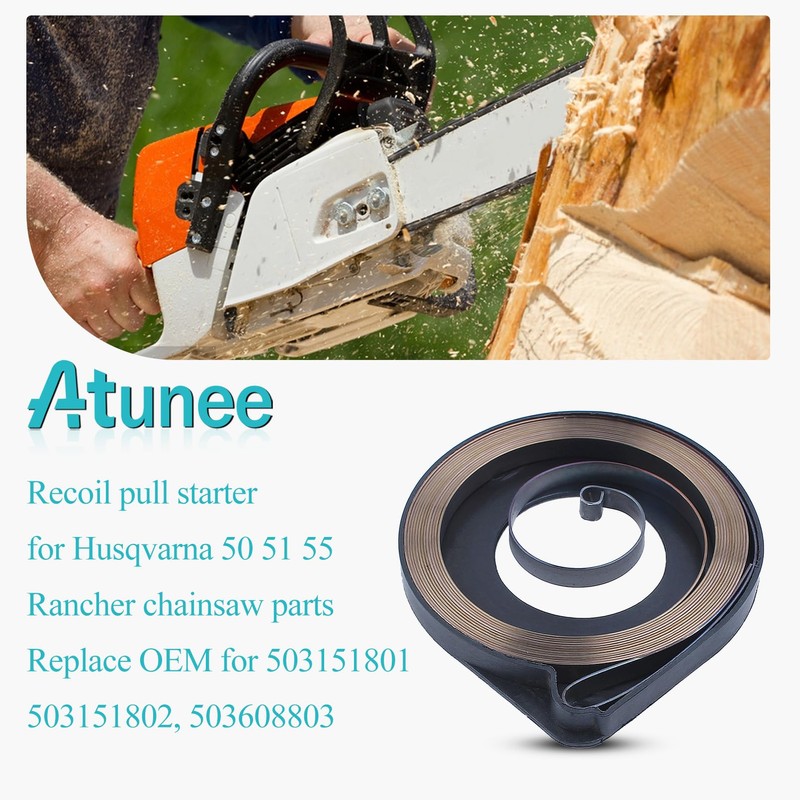 Atunee Starter Recoil Assembly Pulley Spring Handle Rope Service Kit