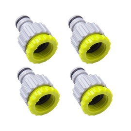 MAEXUS® Tap Adapter, 4 Piece Garden Tap Connector 1/2 Inch 3/4 Inch Connection Tap Connector Adapter to Tap Garden Hose