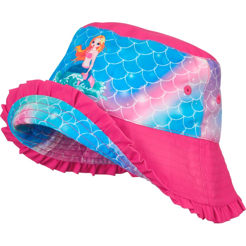 Playshoes Girls' UV Protection Sun Hat Bath Cap Headwear Mermaid