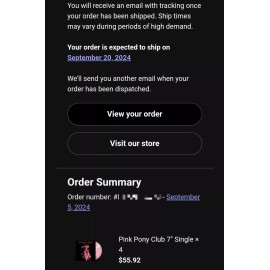 Chappell Roan Pink Pony Club 7” Single 2024 PRESALE Baby Pink Vinyl