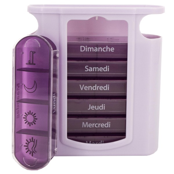 MEDIPILL Tower Tin Pill Box Weekly Calendar Weekly Organiser of