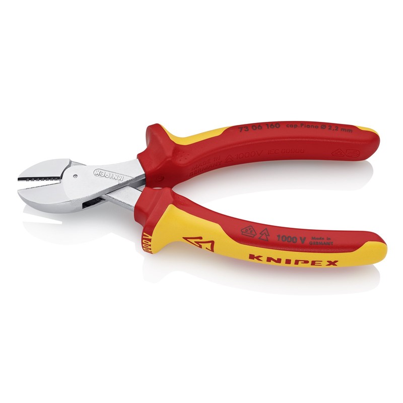 Knipex 73 06 160 Compact Diagonal Cutters"X-Cut" VDE-tested