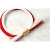 piece MIZUHIKI PHC-087-1 Mizuhiki Double Shimmering Ornament, Red and White