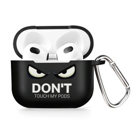 AKABEILA Case for AirPods 3 2021 Soft TPU Protective Case Shockproof AirPods 3rd Generation 2021 Case with Pattern Carabiner Stylish Protective Case