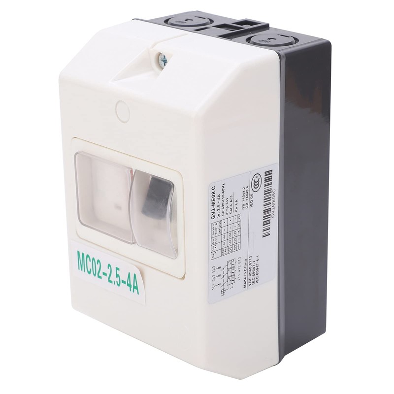 MC02-2.5-4A 220V/380V Motor Circuit Breaker Isolator Circuit Breaker Waterproof Protection
