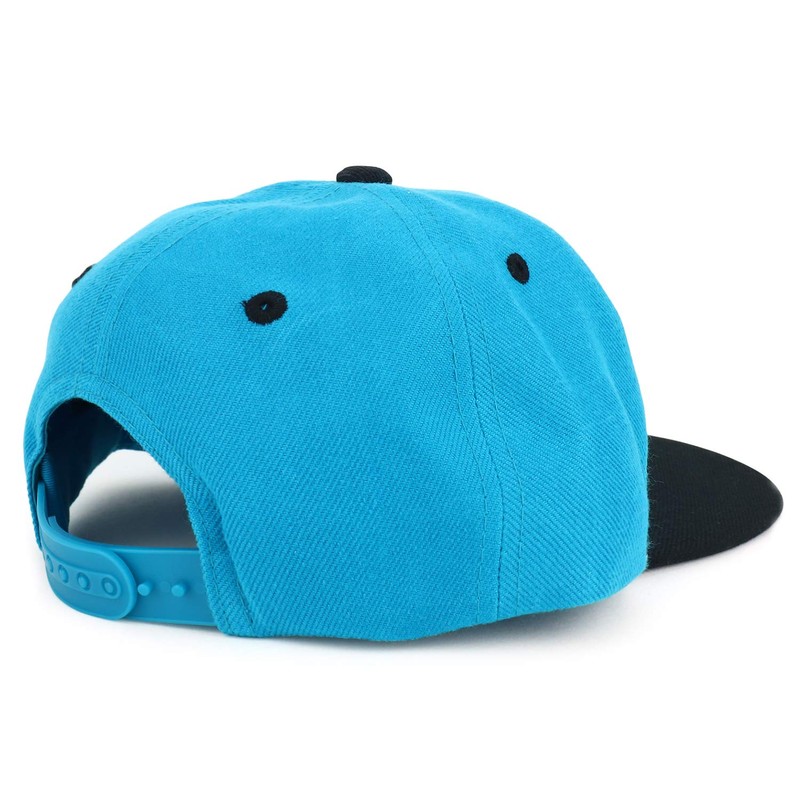 Armycrew Youth Kid's Donut Patch Flat Bill Snapback 2-Tone Baseball