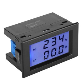 D85-2042A Voltmeter Ammeter Dual LCD Display Voltage Current Meter AC80-300V 200-450V 0.1-100A Volt Amp Detector Monitor with Current Transformer