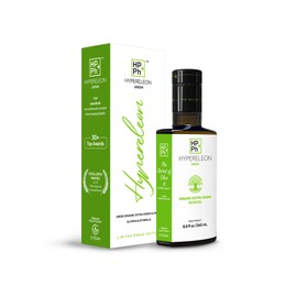 G-TEAM HYPERELEON GREEN | Premium, Organic, Exceptionally Rich in Polyphenols, Greek Extra Virgin Olive Oil Pure & Natural | Bio & Unfiltered | 16 Top Global HEALTH & NUTRITION Awards | 260ml (Pack of 1)