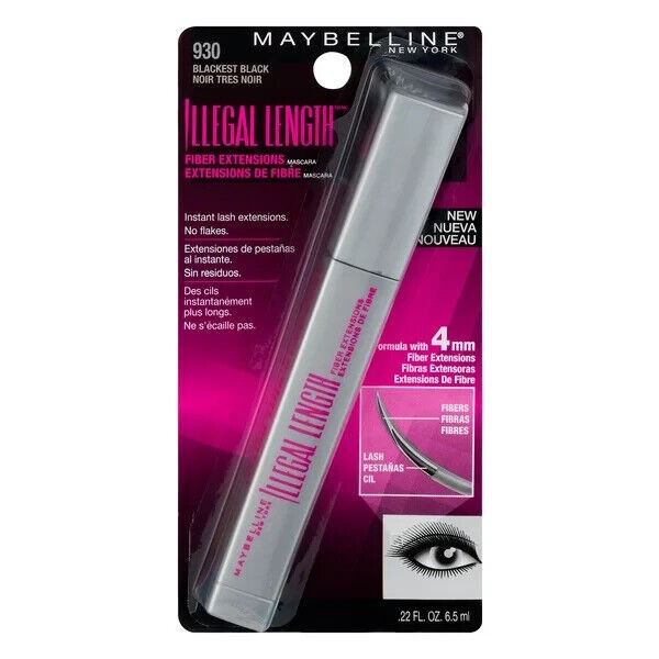 Maybelline Illegal Length Mascara 930 BLACKEST BLACK