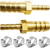 JoyTube Brass Hose Barb reducer 1/2" to 1/4" ID hose