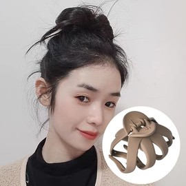 Large Hair Claw Clips for Women Girls Non Slip Octopus Hair Clip Acrylic Hair Barrettes for Women's Hair Styling Cute Clips for Hair Accessories Strong Hold Hair Catch 4Pcs