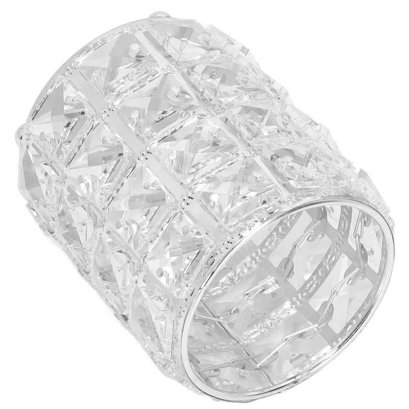 Crystal Makeup Brush Holder European Style Rounded Crystal Glass Cosmetic