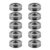 ASHATA 10 Pieces U604ZZ 3D Printer Pulley Wheel Bearings, U-Groove