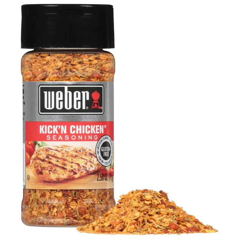 Weber Kick'n Chicken Seasoning, 2.5 oz
