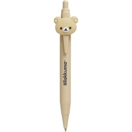 San-X Rilakkuma PR10601 Basic Rilakkuma Favorite Things Ballpoint Pen with Mascot, H5.3 x W0.5 inches (135 x 12 mm)