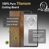 2 Packs Pure Titanium Cutting Boards for Kitchen Chopping Board