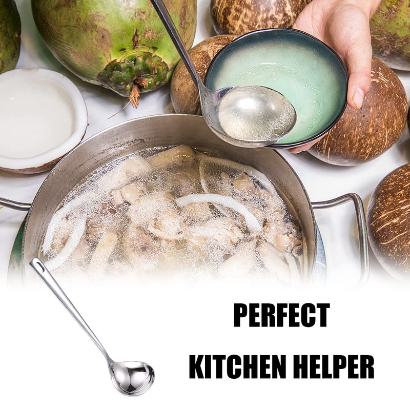 Stainless Steel Small Gravy Ladles Professional Serving Ladle with Longs