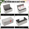 PU Leather Tissue Box, Cosmetic Tissue Box, Tissue Box Holder,