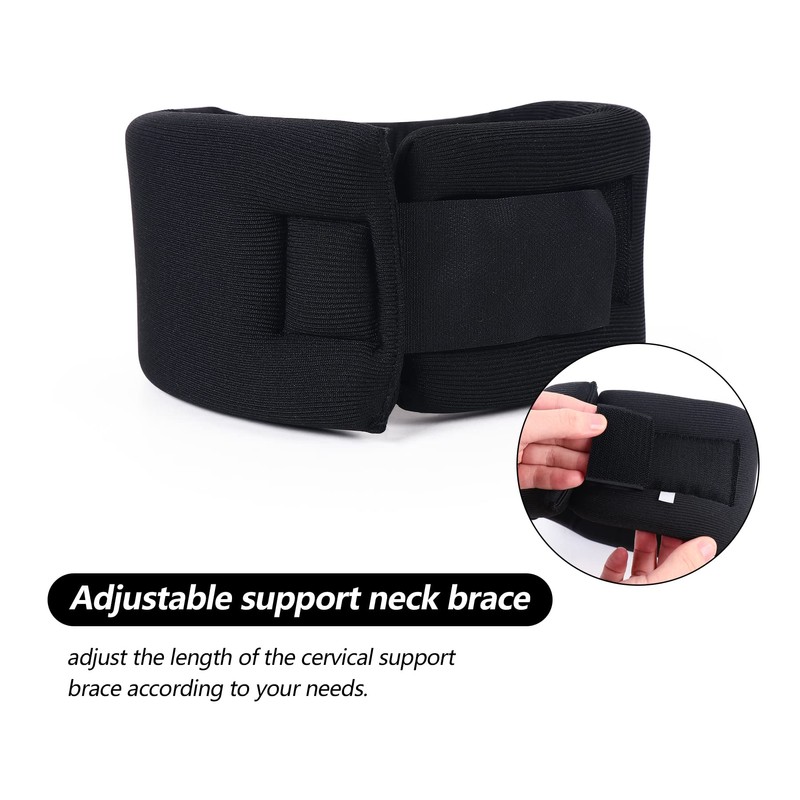 Soft Foam Neck Brace Universal Cervical Collar, Adjustable Neck Support