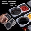 MACULPER Pack of 20 Storage Jars with Lids, Plastic Cups
