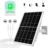 8W Solar Panel Built-in with 12000mAh Battery for Security Camera
