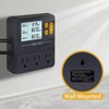 DIGITEN Reptile Temperature Controller with Timer Day-Night,3-Stage Outlet Thermostat Cooling