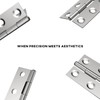 goldenwarm HY4432SNB2-10Pack DE Door Hinge, Silver, 10 Stücke