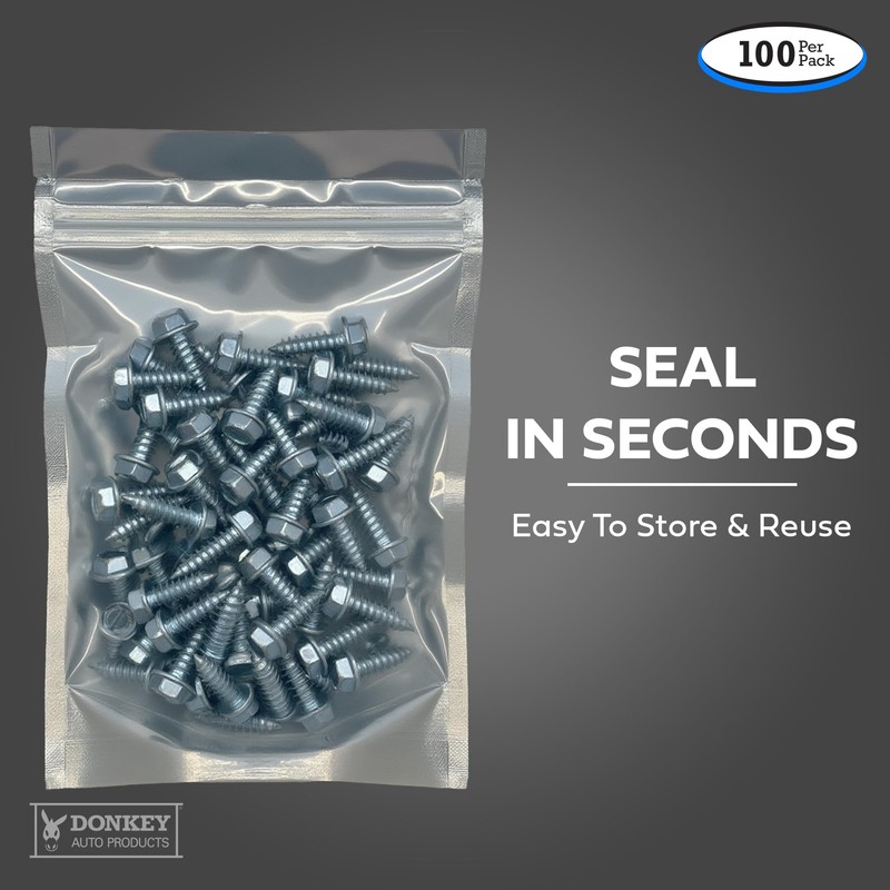 License Plate Screws - #14 x 3/4" Inch - Slotted