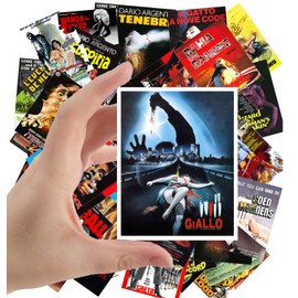 Large Stickers (24 pcs 2.5"x3.5") Giallo Slasher WIP Vintage Trash Horror Movie Posters