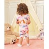 babee Reshinee Bamboo Viscose Toddler Girls Kids Short Sleeve Pajamas