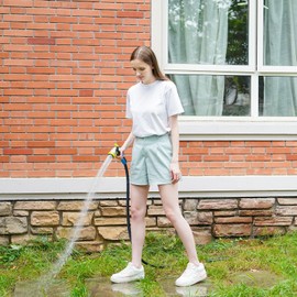 Fevone Garden Hose 55 ft., Lightweight Hybrid Water Hose, Flexible and Durable, Leak-Free Connections