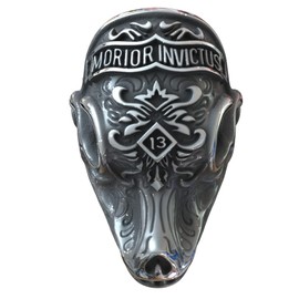 MYAROMA FINDINGS 316 Men's Rings Stainless Steel Oxide Morior Invictus Death Before Defeat Days Gone Decones Ring, Metal, No Gemstone