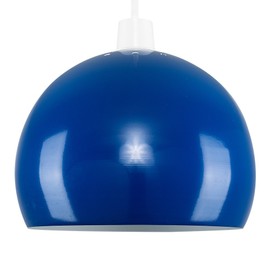 MiniSun | Retro Gloss Blue Arco Style Dome Ceiling Light Shade | Pendant Lights, Home Décor & Improvement Essential