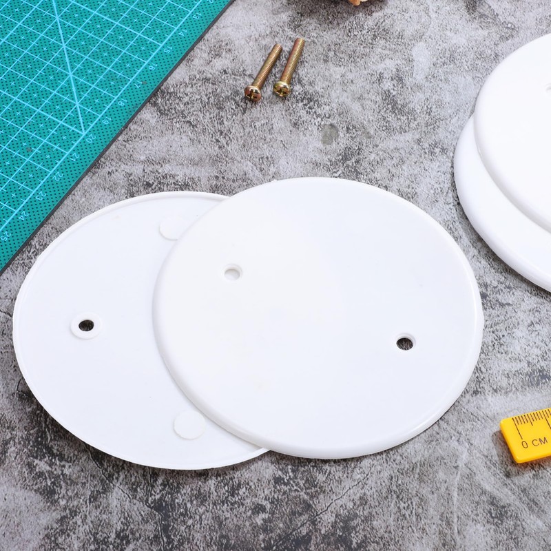 Tofficu 4pcs Ceiling Cover Plate Ceiling Hole Covers with Screws