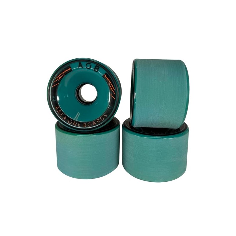 AOB Premium Longboard/Cruiser 2K Wheels (4 Pieces) Set Concentricity Calibrated