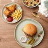 AmorArc Ceramic Dinnerware Sets,Handmade Reactive Glaze Stoneware Plates and Bowls