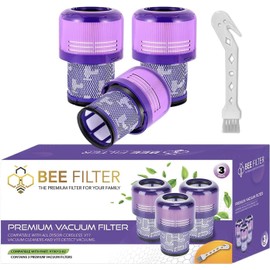 Dyson V15 Filter, 3-Pack Premium True HEPA Replacement Filters Compatible with Dyson V15 Detect, V15 Detect Absolute, V15 Submarine, V15 Detect Filter, V11 Animal Filter, V11 Filter, Part no 970013-02