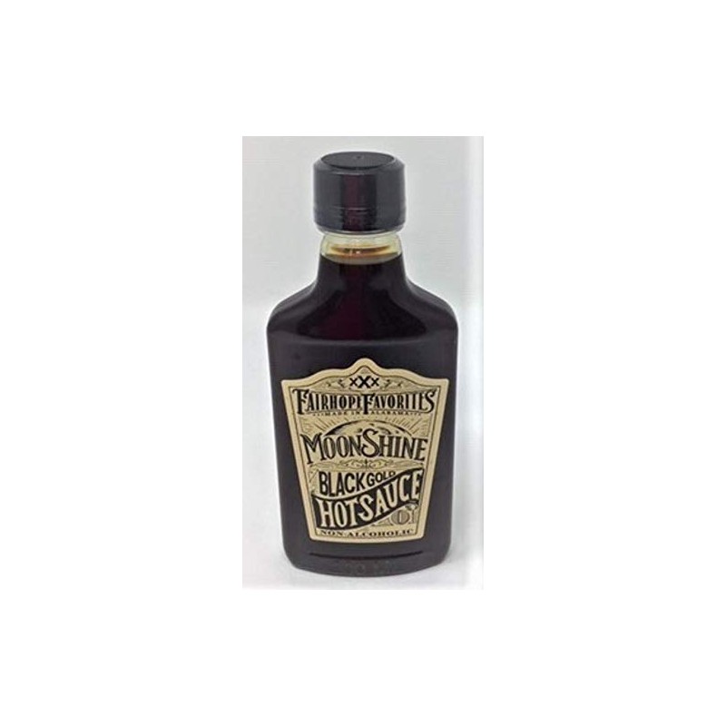 Fairhope Favorites Moonshine Hot Sauce - Black Gold - 6.75