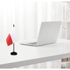 Poland Desk Flag Set, 2 Pack Polish Table Office Flags,