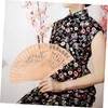 YANGWEN Pack of 2 Bamboo Hand Fans, Decorative Fans, Wooden