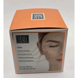 Dead Sea Collection Moisturize Brighten Vitamin C Night Cream 1.69 oz NEW