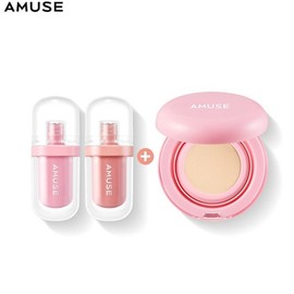 AMUSE Jel-Fit Tint Set 3items, Color 1#$%Color 2:08 Gorgeous Mauve-07 Caramel