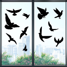 BOXOB 22pcs Bird Window Clings Anti-Collision Decals, Birds Anti-Collision Window Stickers Alert Bird Shutter Decals for Party Decor & Safety Accessories