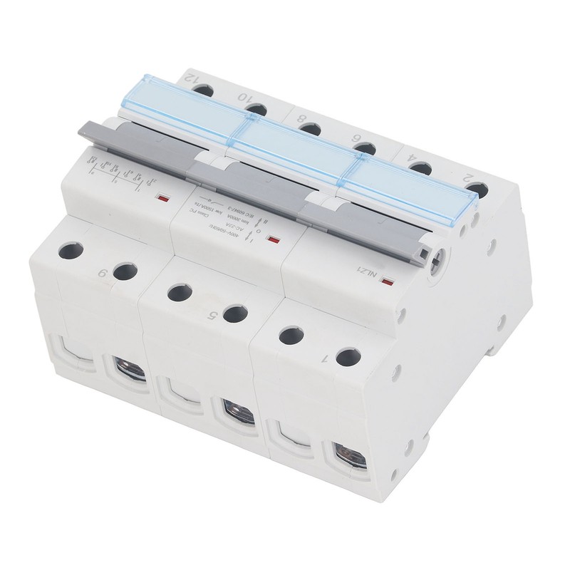400VAC Dual Power Manual Transfer Switch 35mm DIN Rail Mount