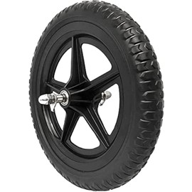 EIRONA 12 Inch Balance Bike Replacement Wheel, EVA Foam Balance Bike Wheel Compatible with Strider, Black