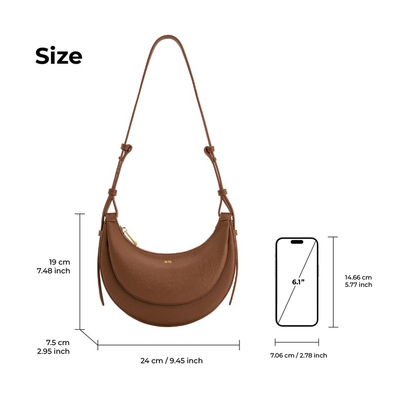 JW PEI Sharon - Bolso bandolera para mujer, Marrón