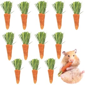Carrot Teeth Grinding Rod, Carrot Teething Sticks Toys, Grinding Toy, Rabbit Chewing Toy, Pet Supplies Suitable for Toys Such as Hamsters, Guinea Pigs, Hedgehogs, etc