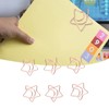 100pcs Star Moon Paper Clips Prevent Rust Skid Resistance Cute