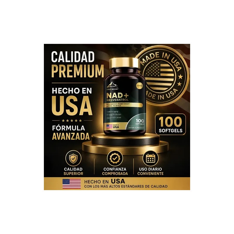 Suplemento Nad Resveratrol 100 Cápsulas Blandas