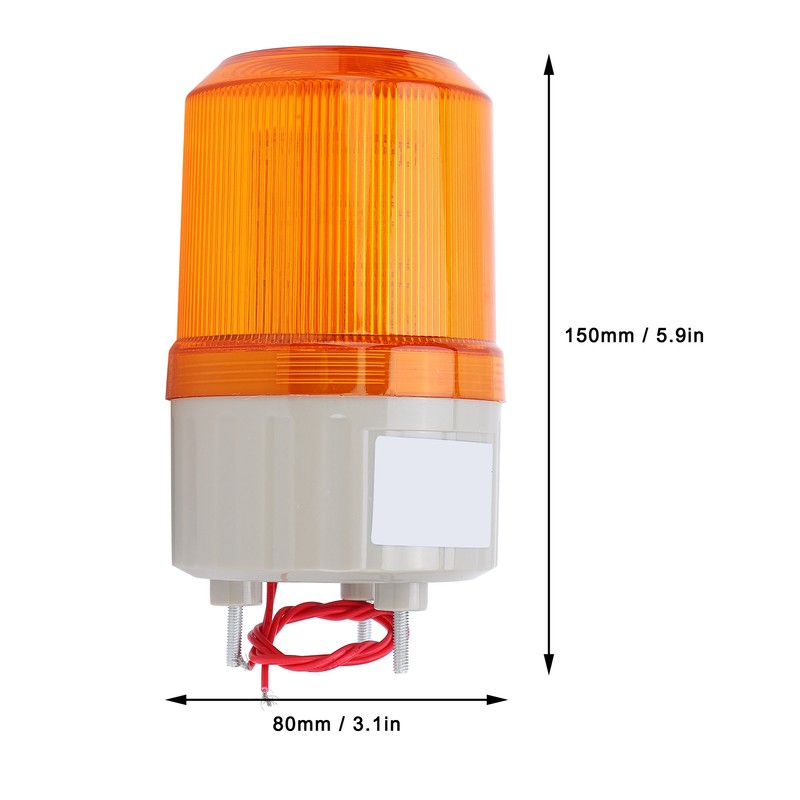 BERM Warning Light LED Construction Vehicles Emergency Alarming Equipment 220VACYellow